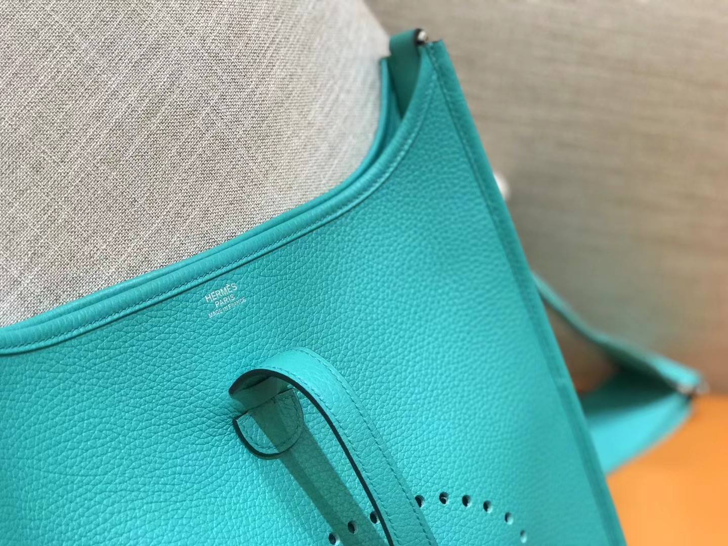 Hermès（爱马仕）Evelyne 伊芙琳 维罗纳绿 进口TC大牛皮 银扣 29cm 原版蜜蜡线 顶级手缝
