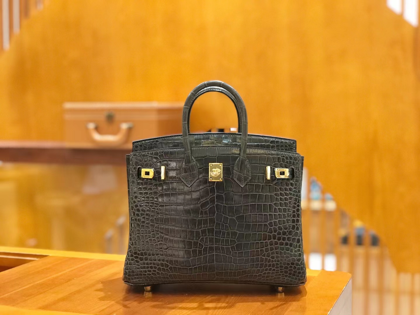 Hermès（爱马仕）Birkin 铂金包 石墨灰 进口一级皮 倒V级别 金扣 25cm 原版蜜蜡线 顶级手缝