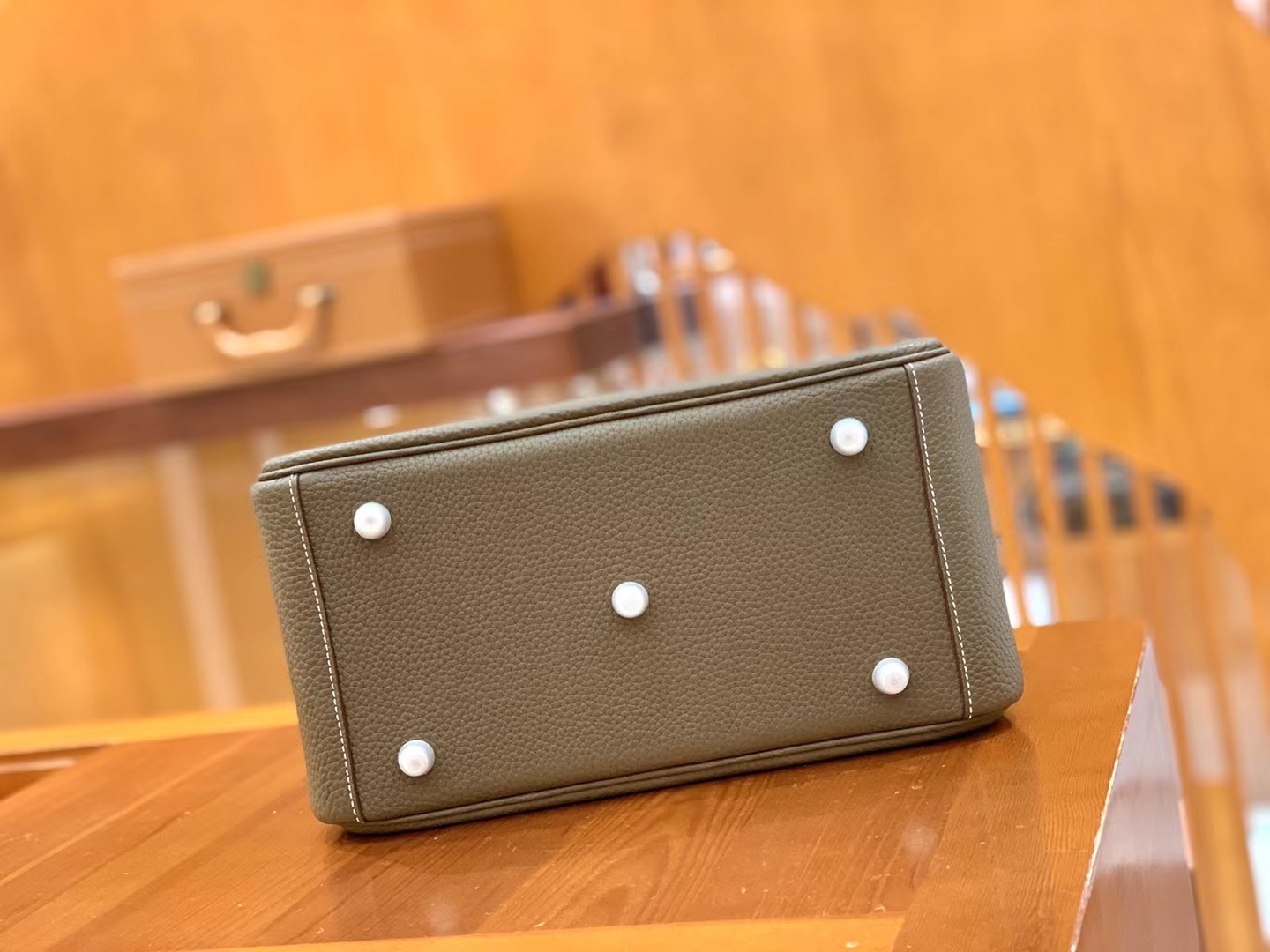 Hermès（爱马仕）Lindy 琳迪包 大象灰 进口TC大牛皮 银扣 26cm 原版蜜蜡线 顶级手缝
