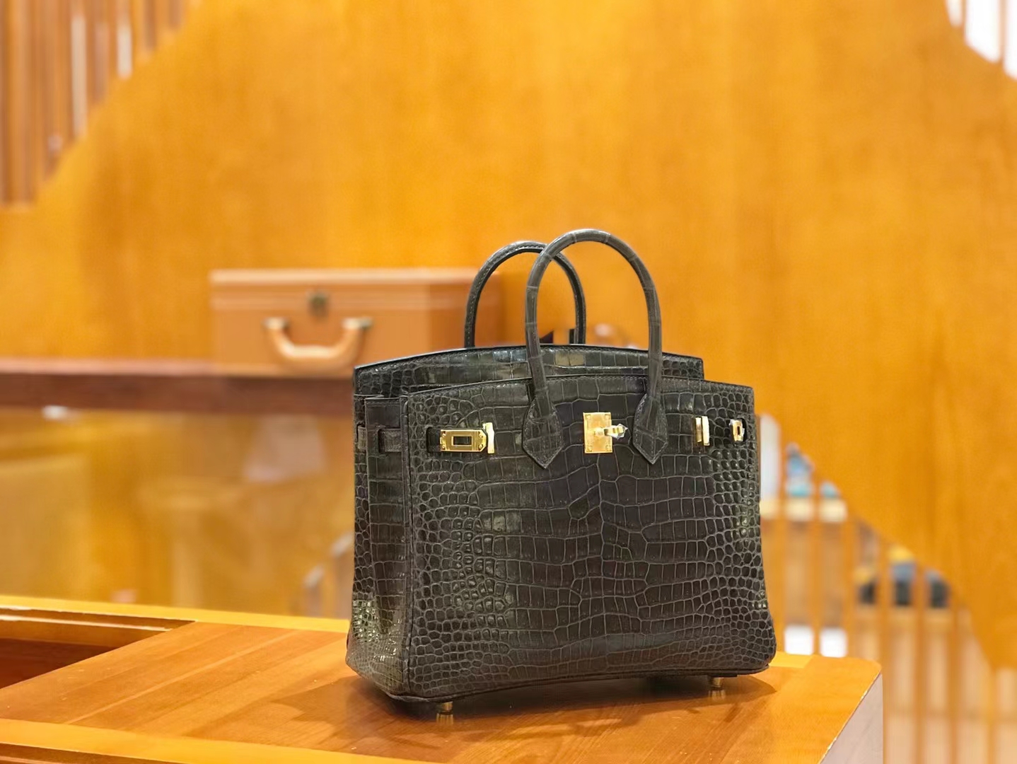 Hermès（爱马仕）Birkin 铂金包 石墨灰 进口一级皮 倒V级别 金扣 25cm 原版蜜蜡线 顶级手缝