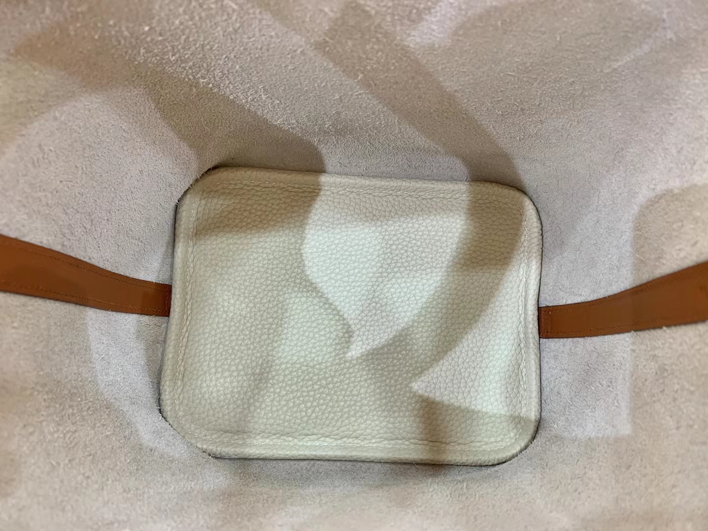 Hermès（爱马仕）Picotin 菜篮子 金棕 拼 奶昔白 进口Swift 拼 TC大牛皮 金扣 18cm 原版蜜蜡线 顶级手缝