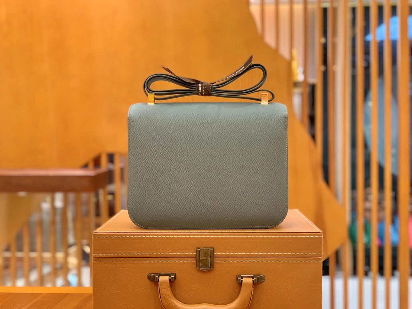 Hermès（爱马仕）Constance 康康 杏仁绿 Epsom 掌纹牛皮 金扣 24cm 原版蜜蜡线 顶级手缝
