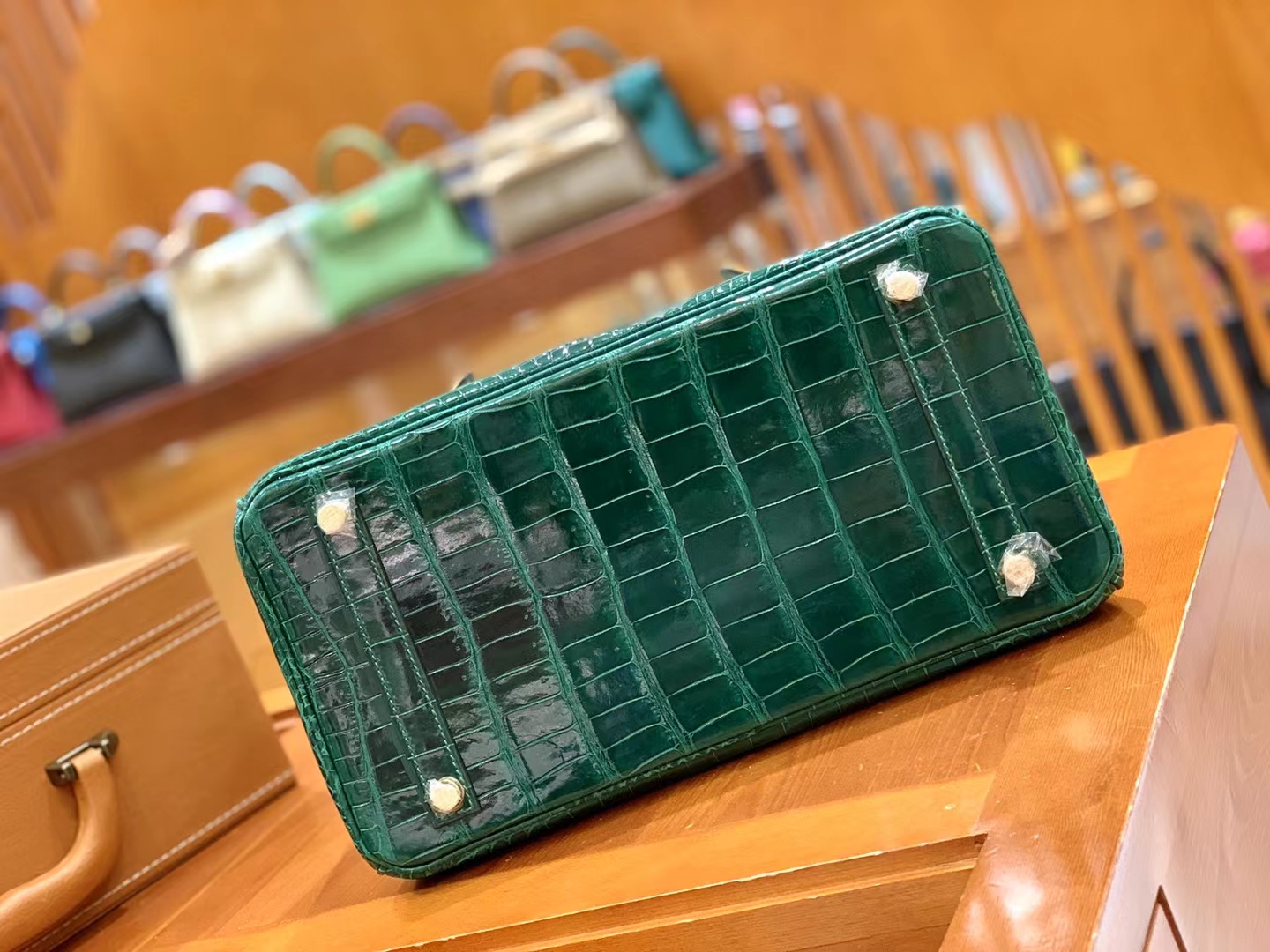爱马仕 Hermes  Birkin 30CM 67 Vert Fonce 祖母绿 一级进口湾鳄 进口蜜蜡线 全手工制作