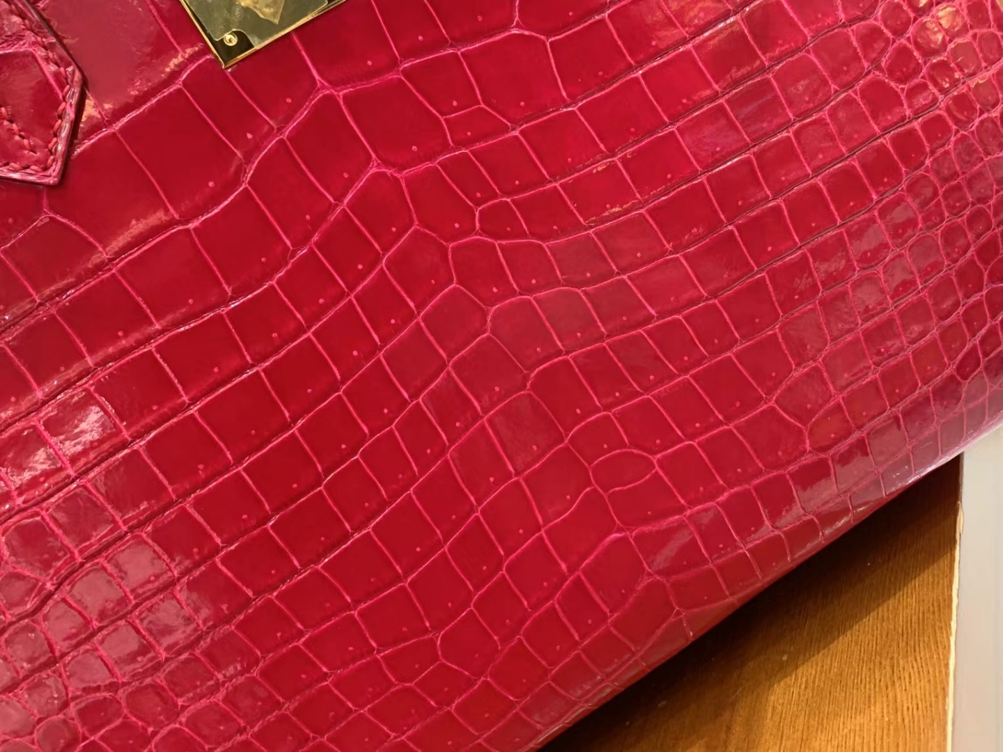 爱马仕 Hermes  Birkin 30CM I6 极致粉 Rose Extreme 一级进口湾鳄 进口蜜蜡线 全手工制作