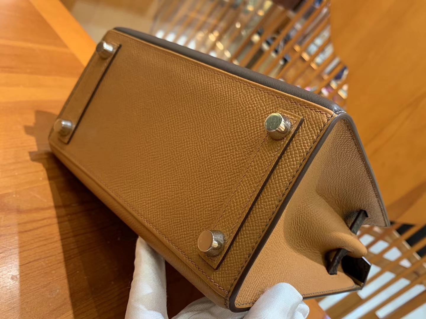 HERMES 爱马仕 限量版 小房子 20cm  37金棕色
