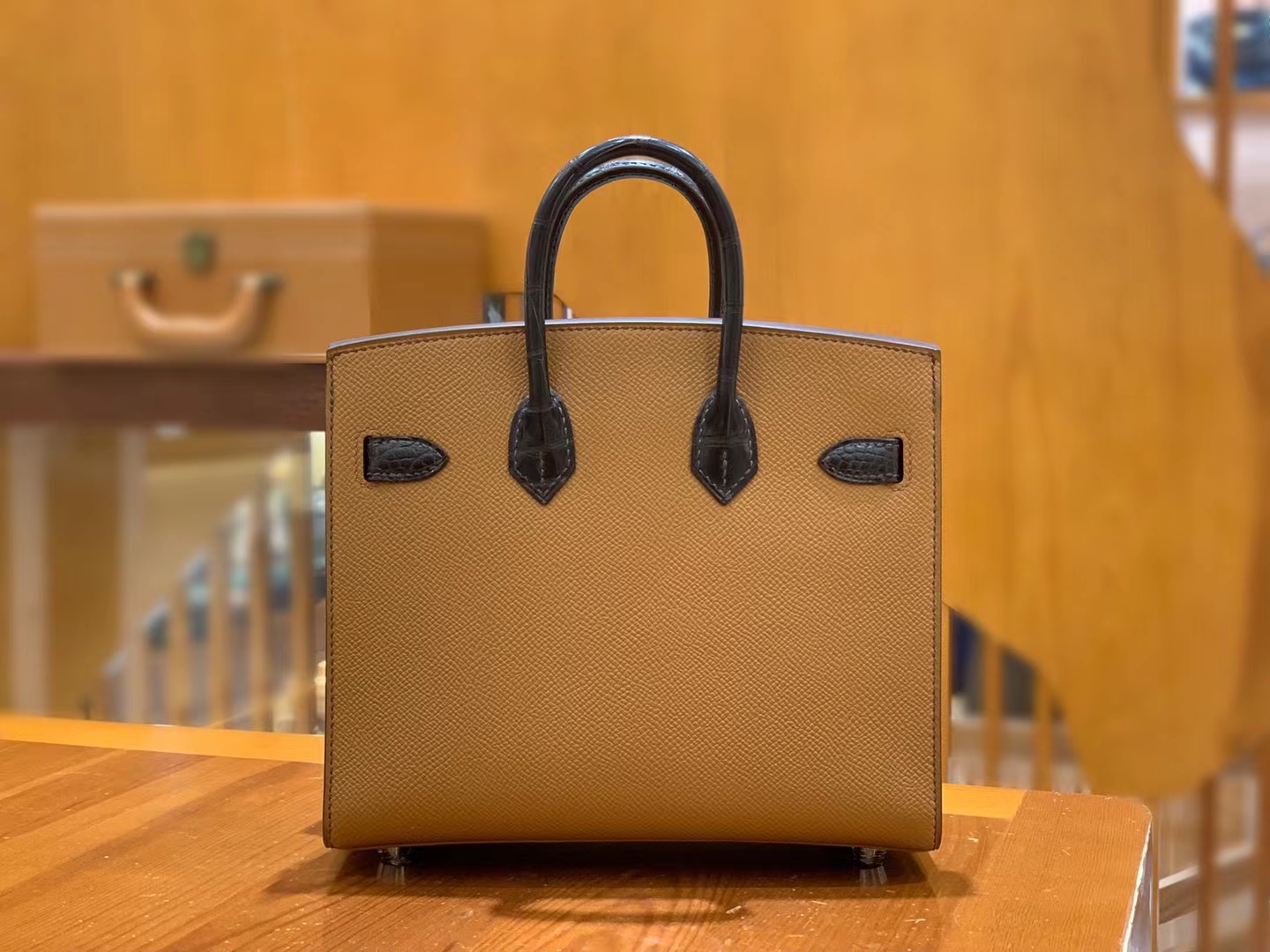 HERMES 爱马仕 限量版 小房子 20cm  37金棕色