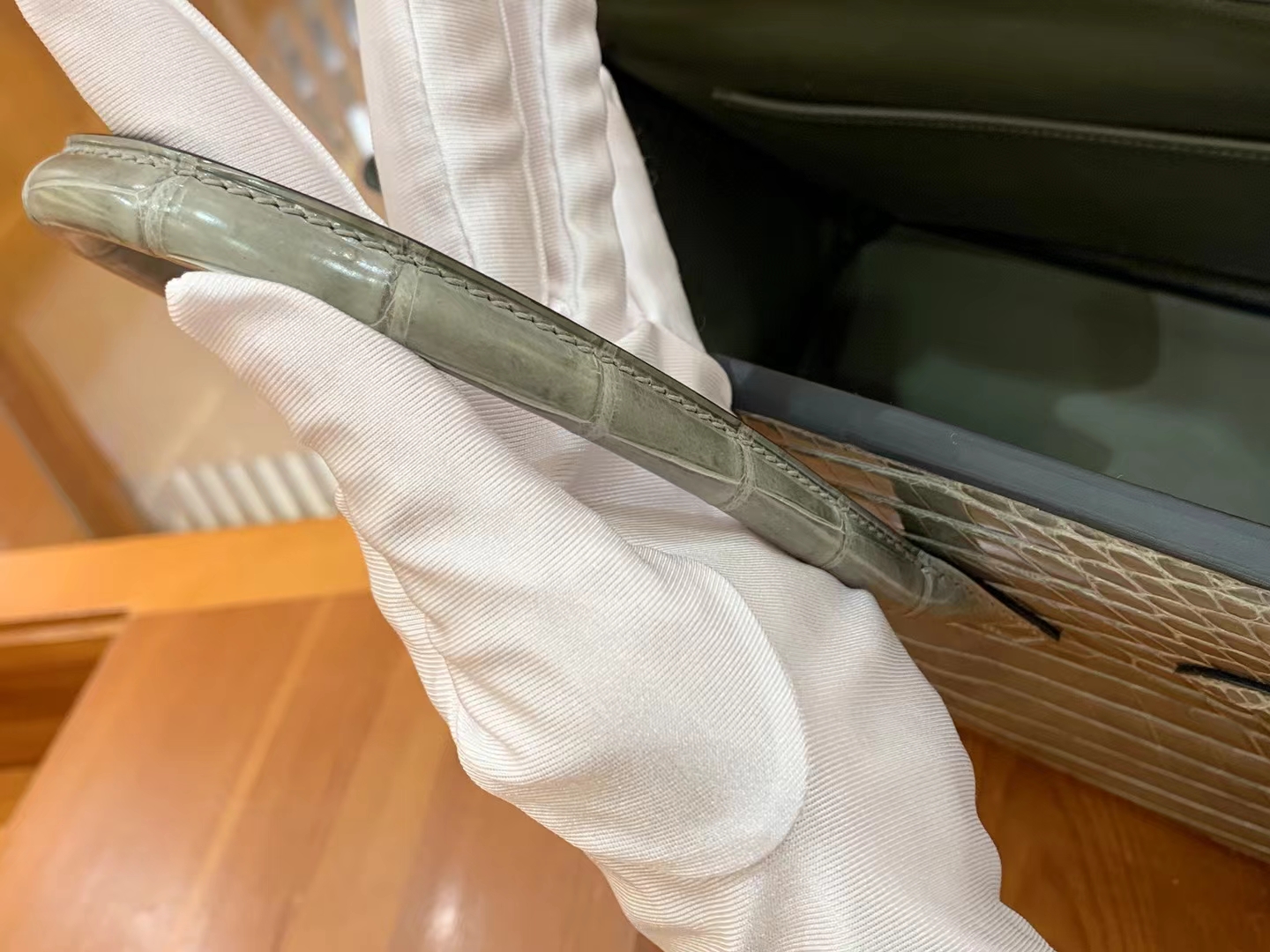 Hermes 爱马仕 Birkin 30cm 82 GRIS AGATE 玛瑙灰 一级进口尼罗鳄“••” 金扣 进口蜜蜡线 全手工制作