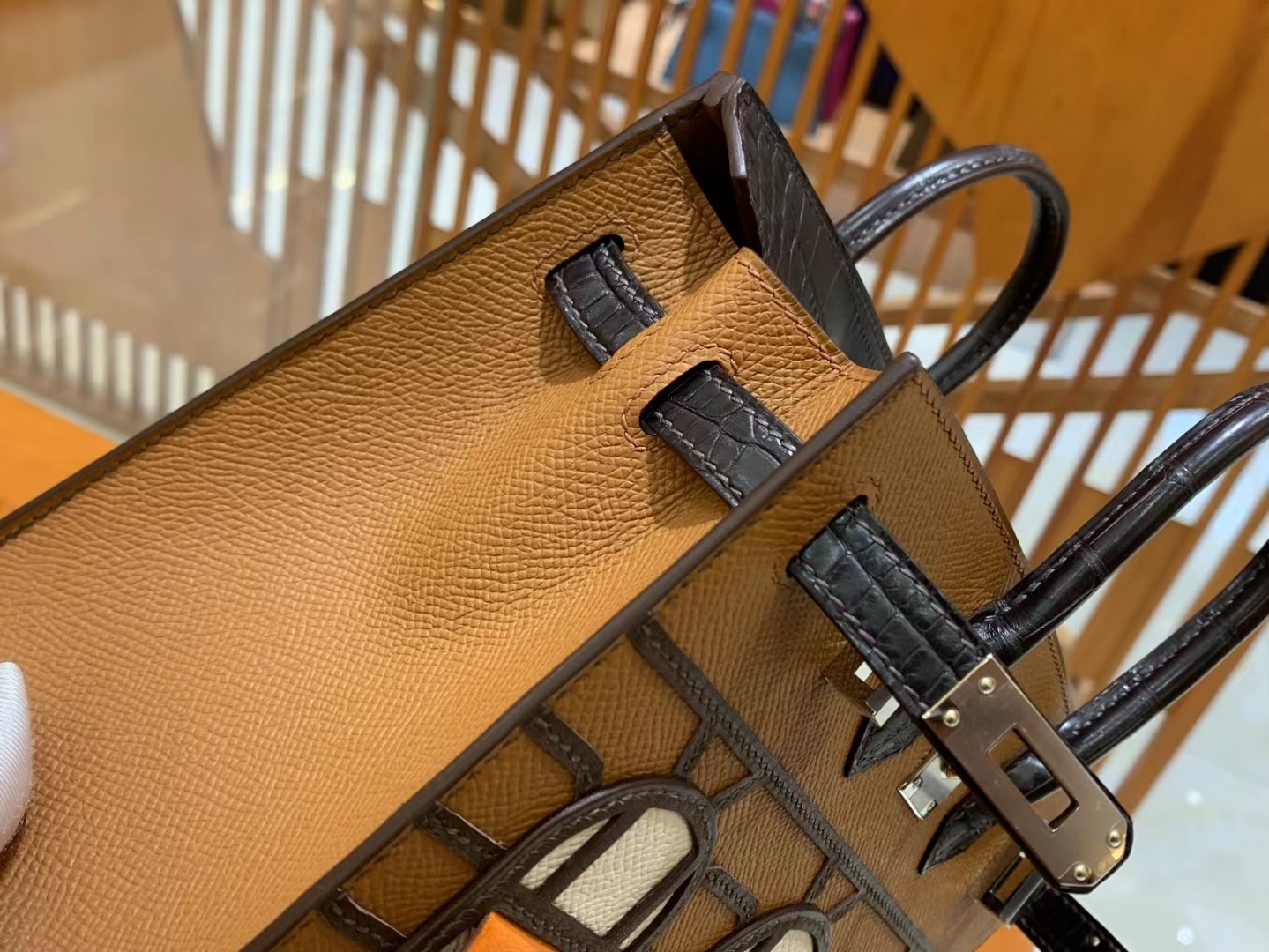 HERMES 爱马仕 限量版 小房子 20cm  37金棕色