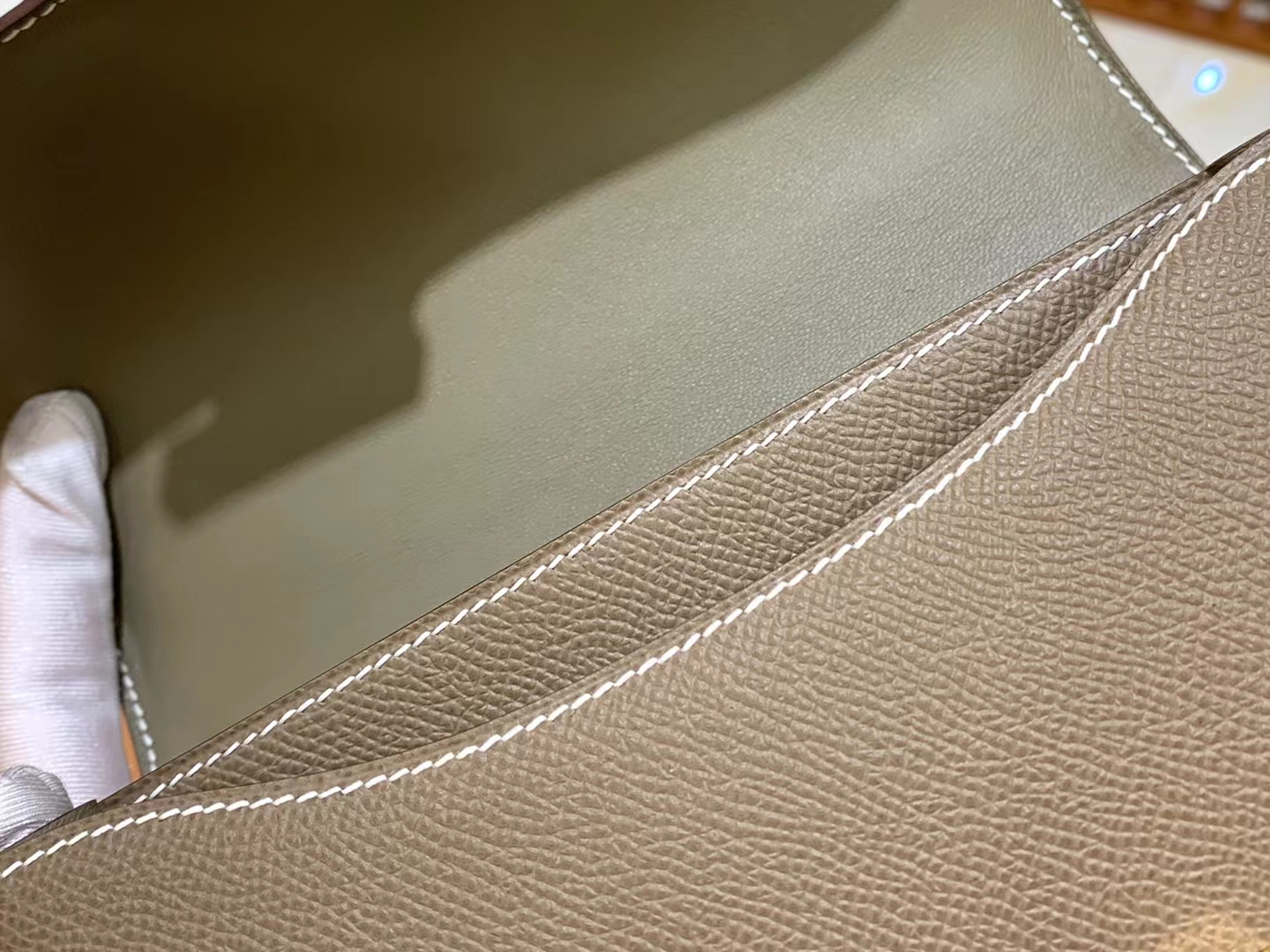 HERMES 爱马仕 Constance 康康 Epsom 8C 大象灰 19cm
