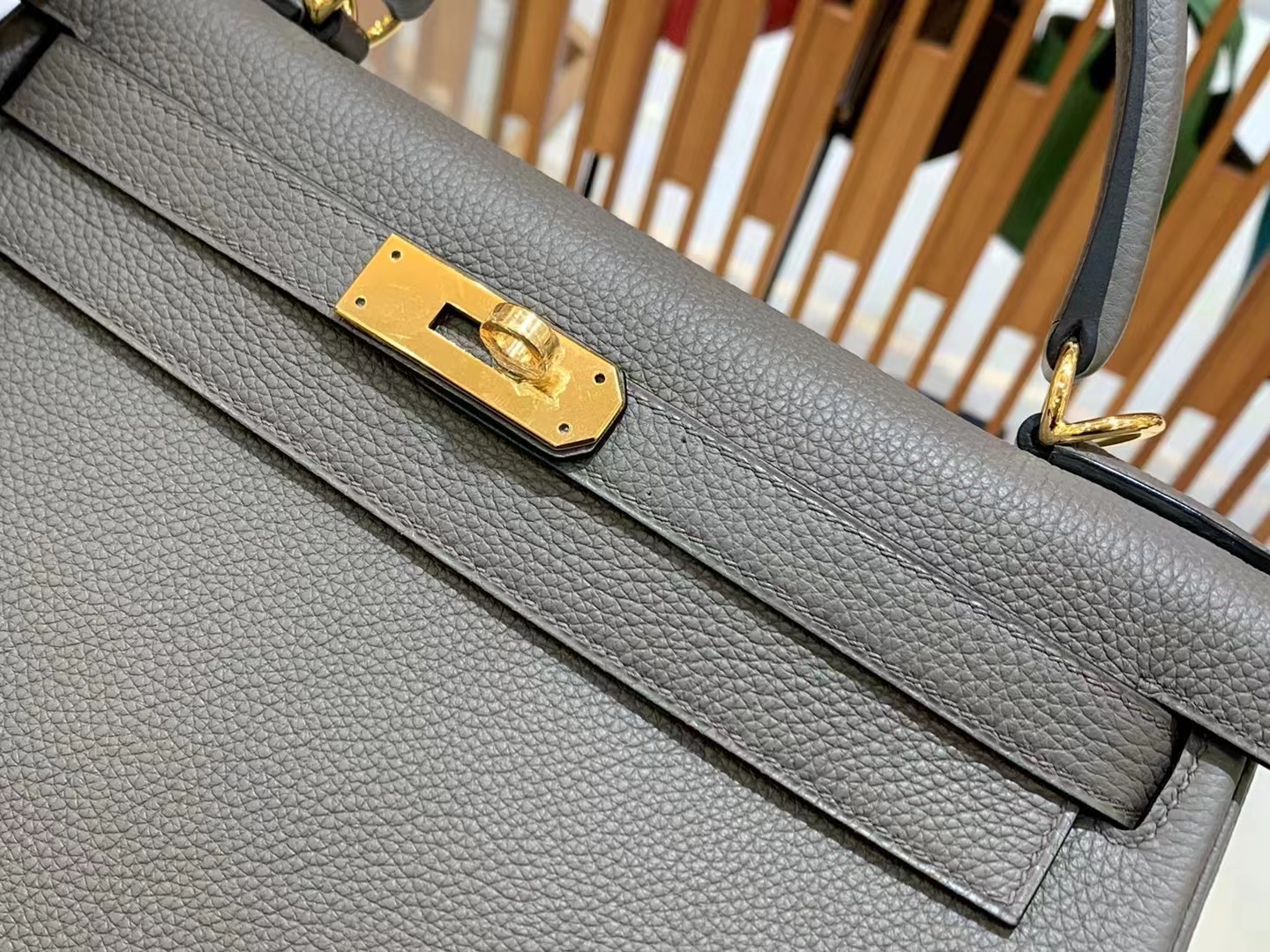 HERMES 爱马仕 kelly 25 Togo M8 Gris Asphalte 沥青灰