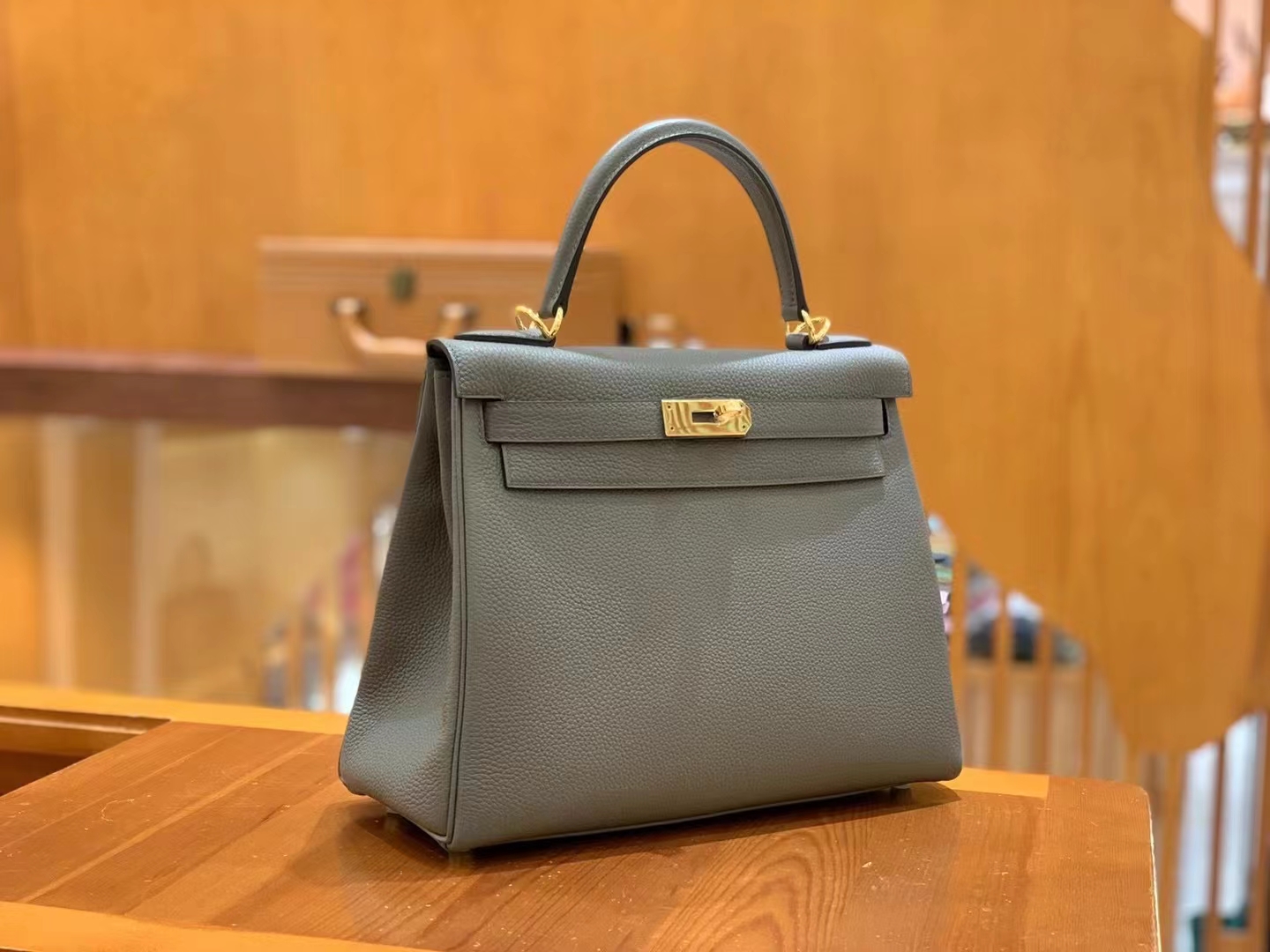 HERMES 爱马仕 kelly 25 Togo M8 Gris Asphalte 沥青灰