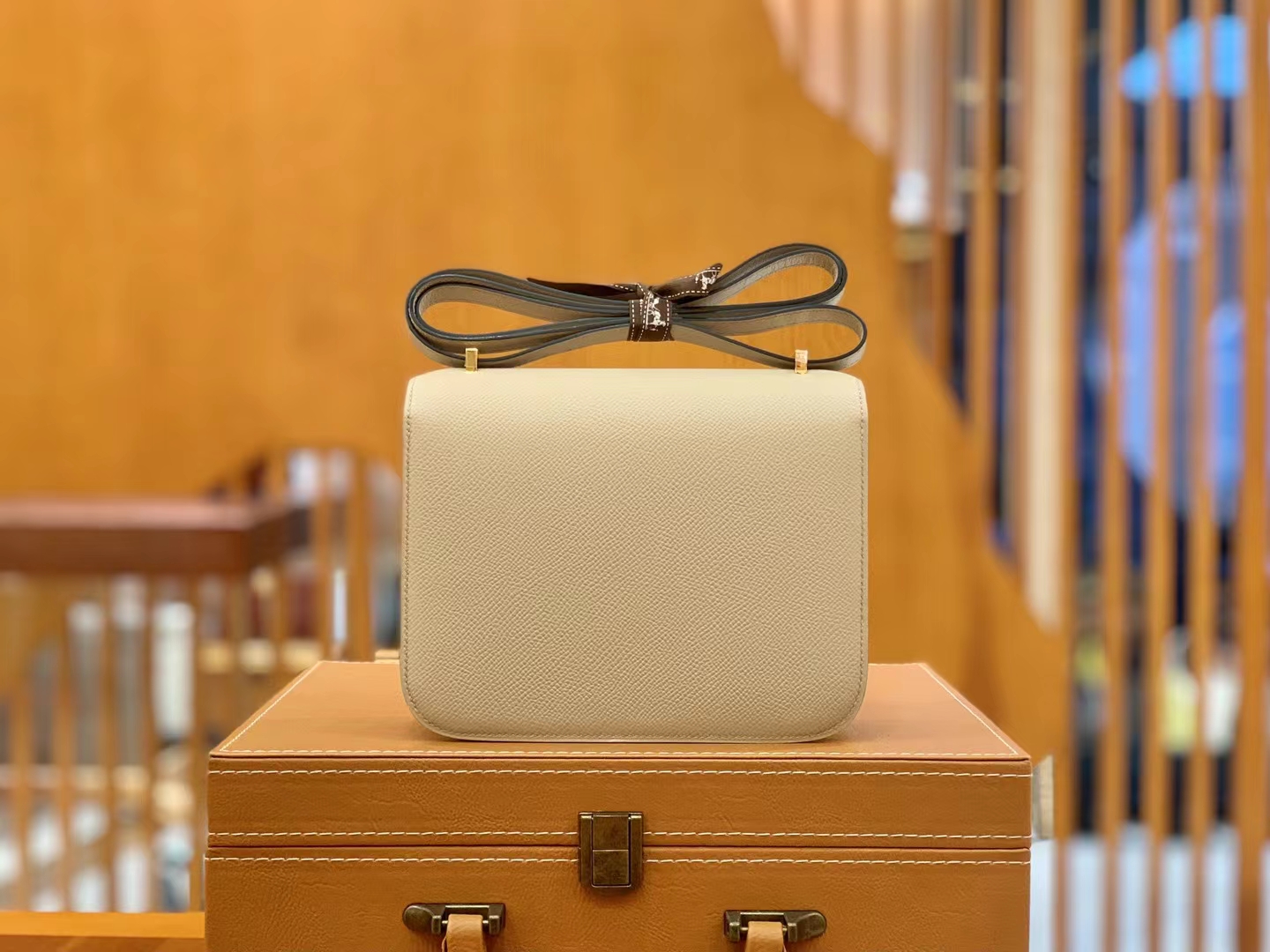 HERMES 爱马仕 Constance 康康 Epsom S2 trench风衣灰 金扣 19cm