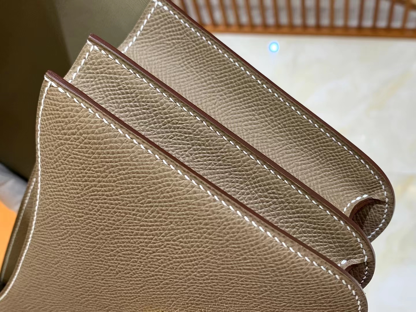 HERMES 爱马仕 Constance 康康 Epsom 8C 大象灰 19cm