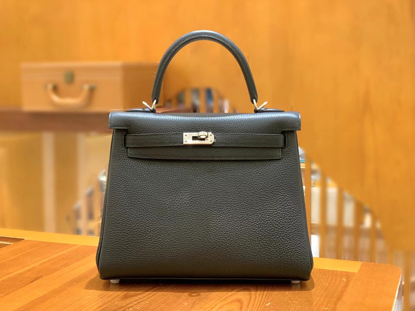 HERMES 爱马仕 kelly 25 Togo CC89 Nior经典黑
