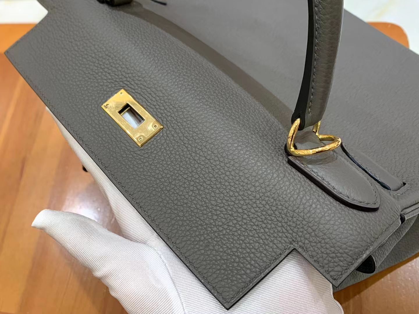 HERMES 爱马仕 kelly 25 Togo M8 Gris Asphalte 沥青灰