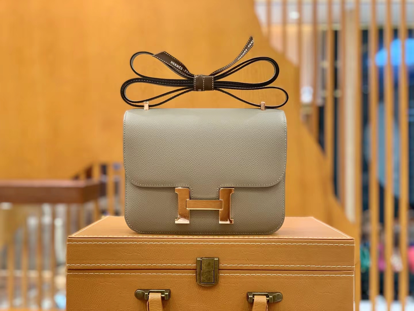 HERMES 爱马仕  Constance 康康 Epsom M8 Gris Asphalte 沥青灰 19cm