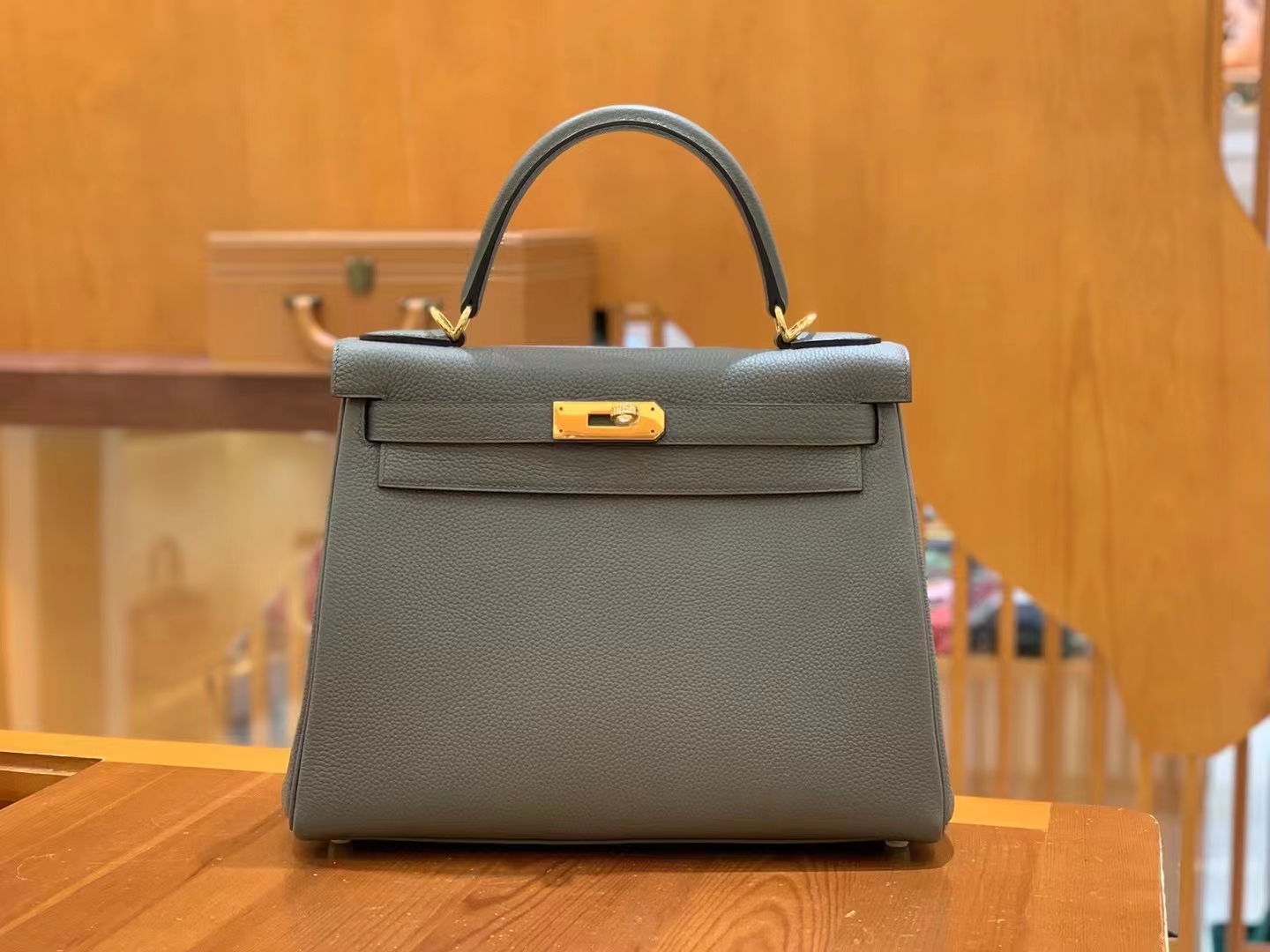 HERMES 爱马仕 kelly 25 Togo M8 Gris Asphalte 沥青灰