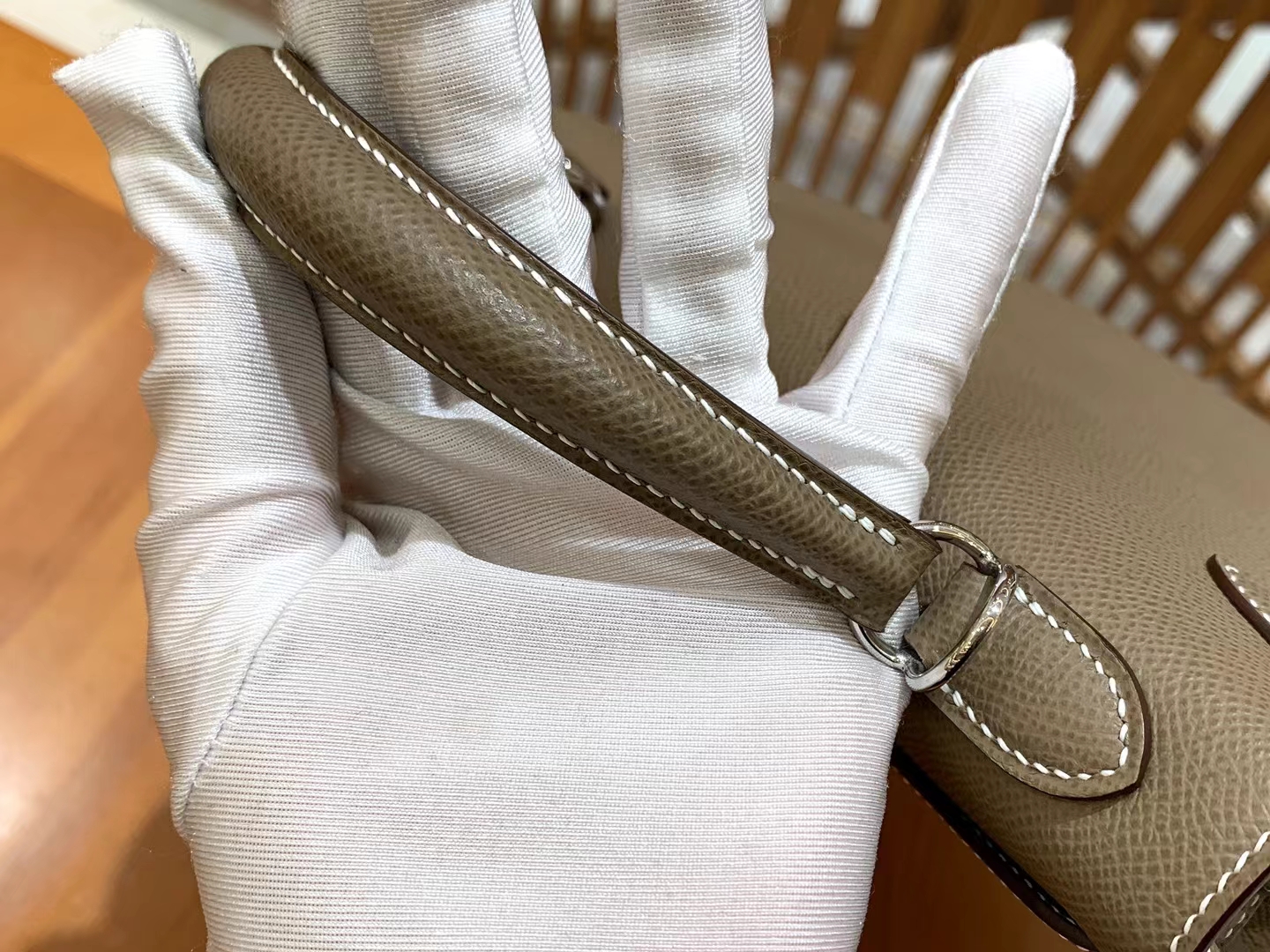 HERMES 爱马仕 kelly 25 Epsom 8C Gri Elephant 大象灰
