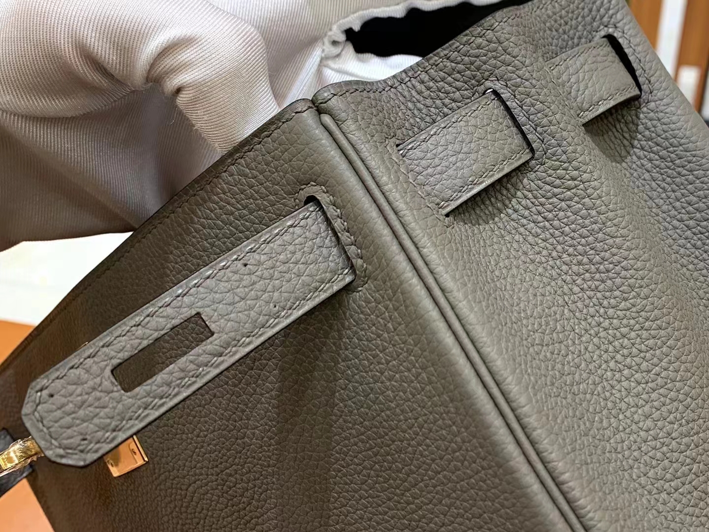 HERMES 爱马仕 kelly 25 Togo M8 Gris Asphalte 沥青灰