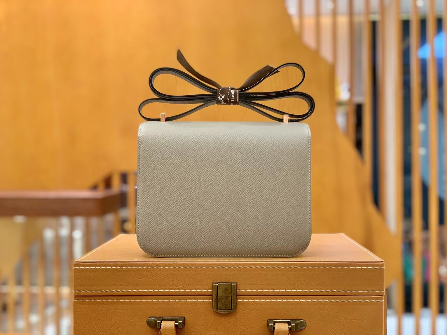 HERMES 爱马仕  Constance 康康 Epsom M8 Gris Asphalte 沥青灰 19cm