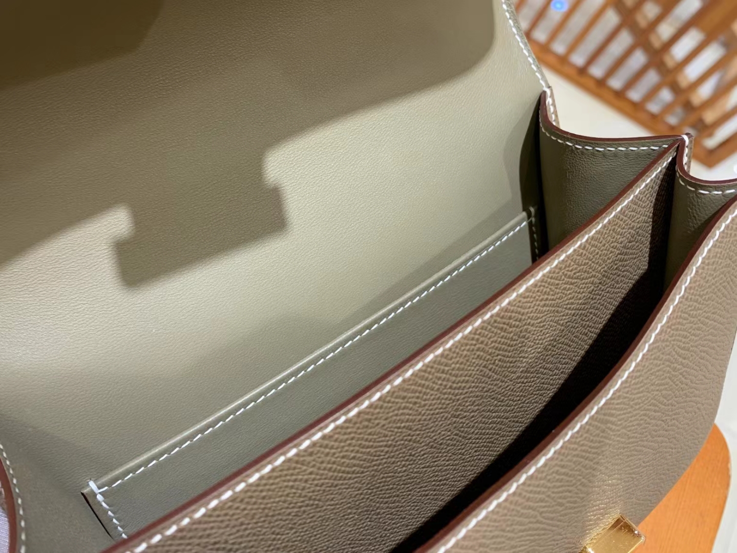 HERMES 爱马仕 Constance 康康 Epsom 8C 大象灰 19cm