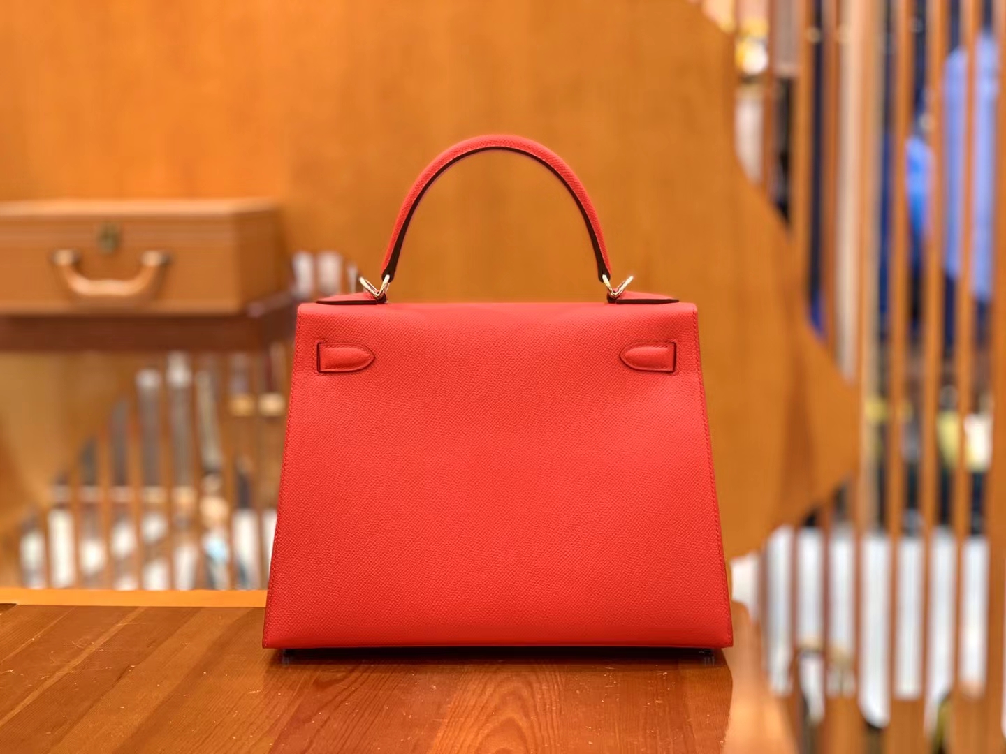 HERMES 爱马仕 kelly 28 Epsom S3 Rouge de Coeur 心红色