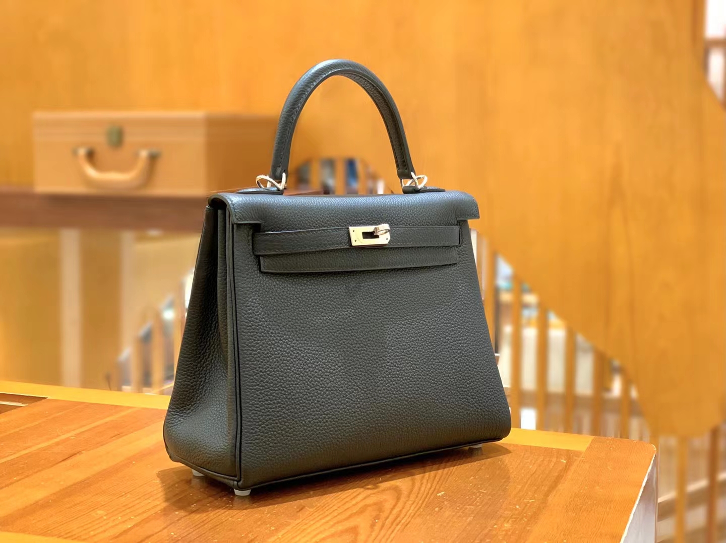 HERMES 爱马仕 kelly 25 Togo CC89 Nior经典黑