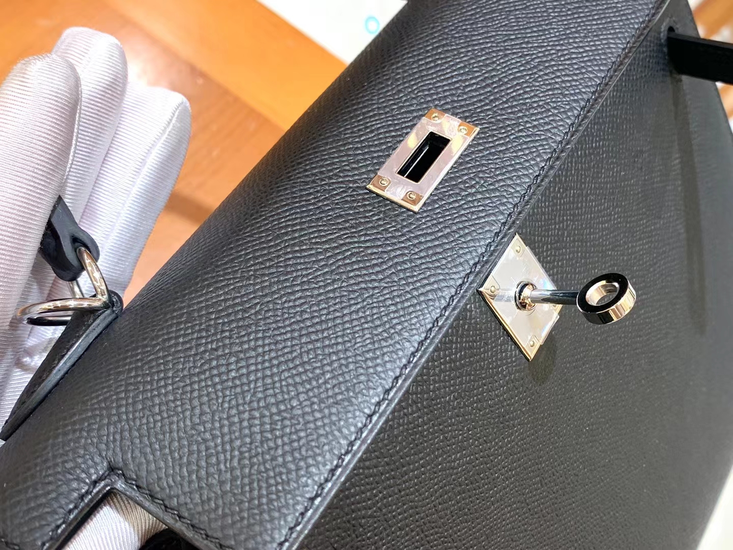 HERMES 爱马仕 kelly 25 Epsom CC89 Nior 经典黑