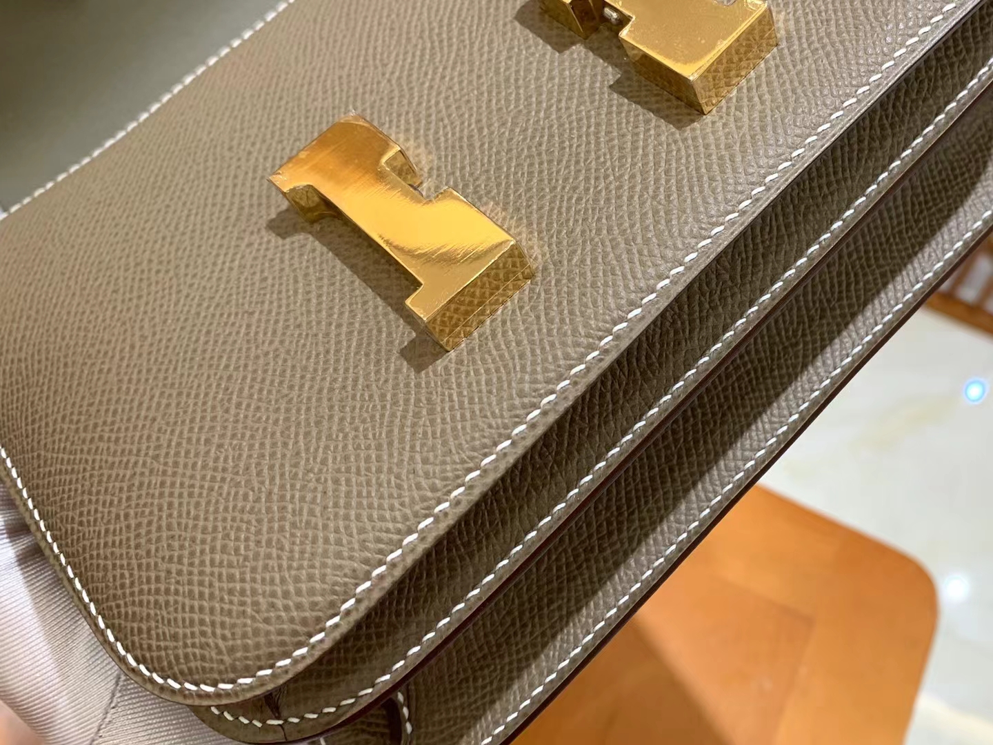 HERMES 爱马仕 Constance 康康 Epsom 8C 大象灰 19cm