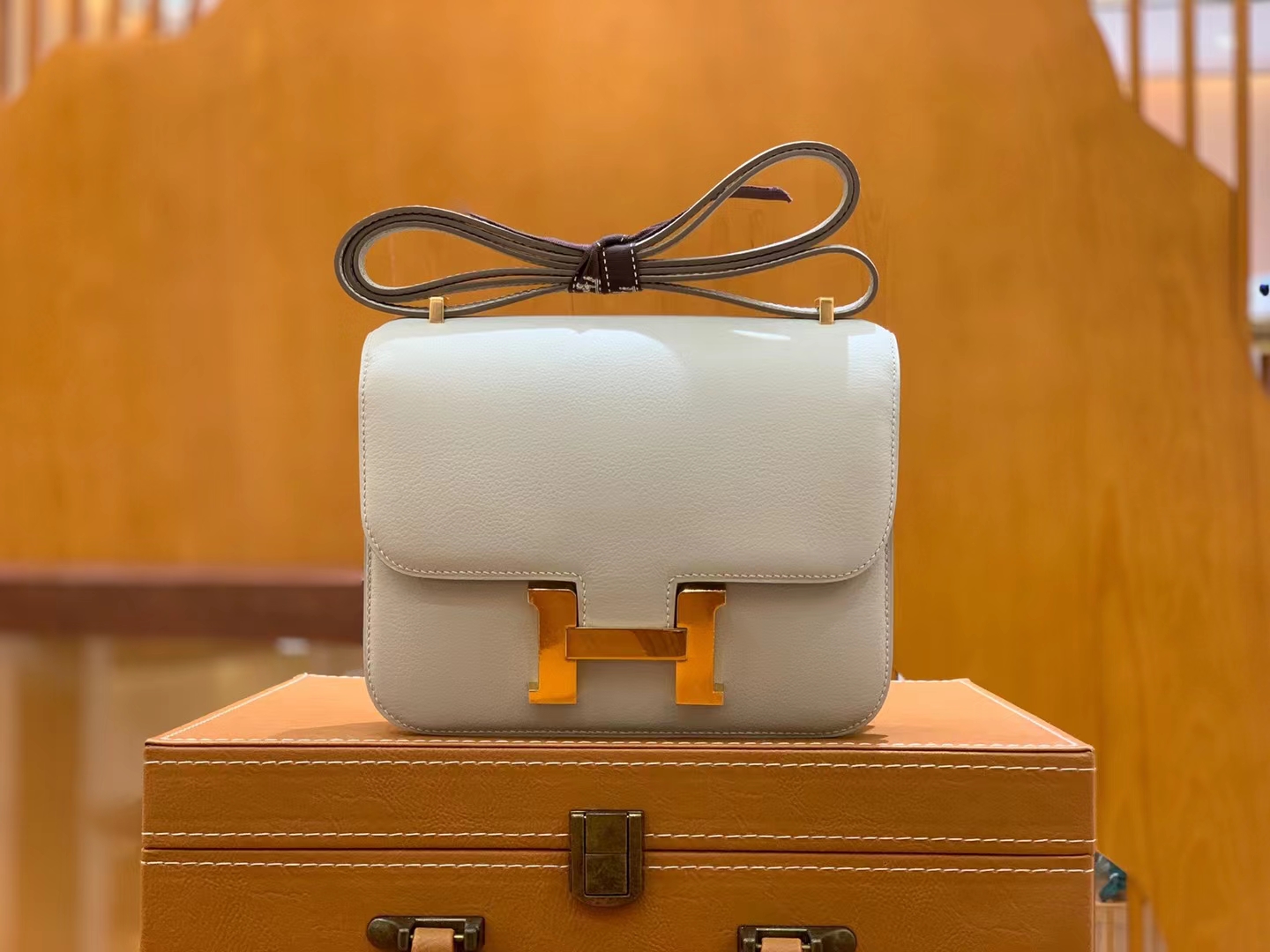HERMES 爱马仕 Constance 康康 80 Gris Perle  珍珠灰 金扣 19cm