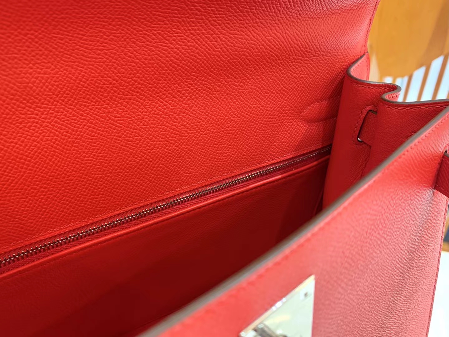 HERMES 爱马仕 kelly 28 Epsom S3 Rouge de Coeur 心红色