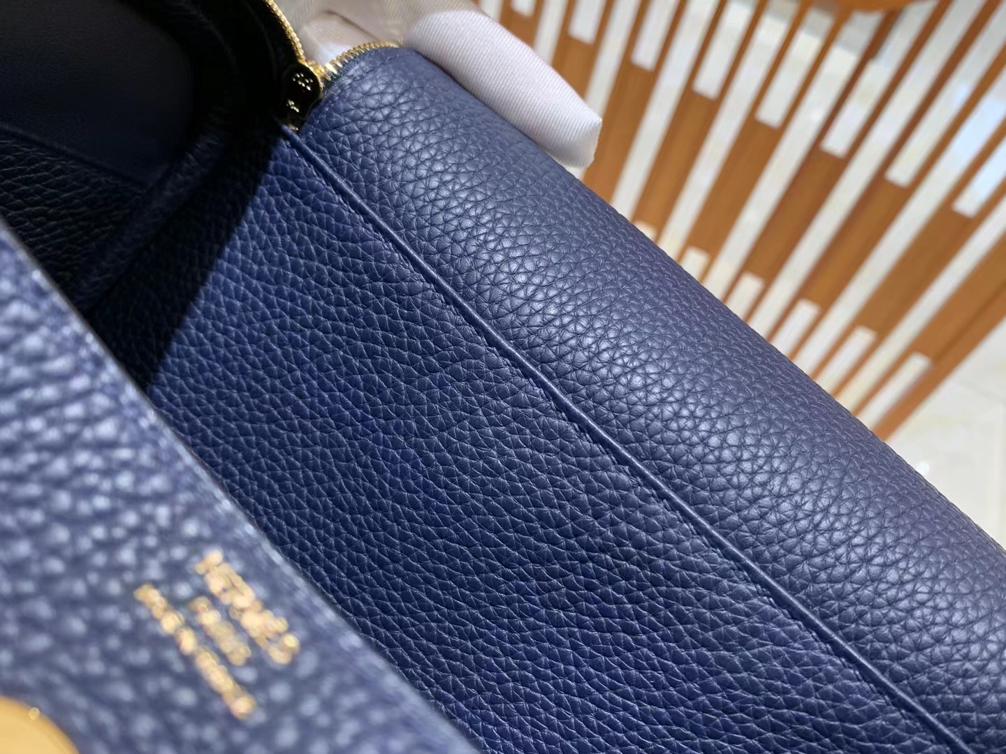 HERMES 爱马仕 Lindy 26cm Togo 2Z 午夜蓝 进口蜜蜡线 全手工制作