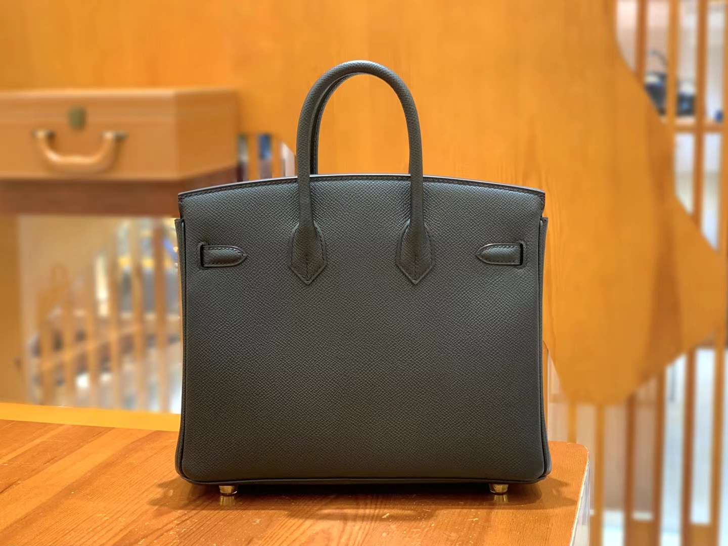 HERMES 爱马仕 Birkin 25CM Epsom CC89 Nior 经典黑 进口蜜蜡线 全手工制作