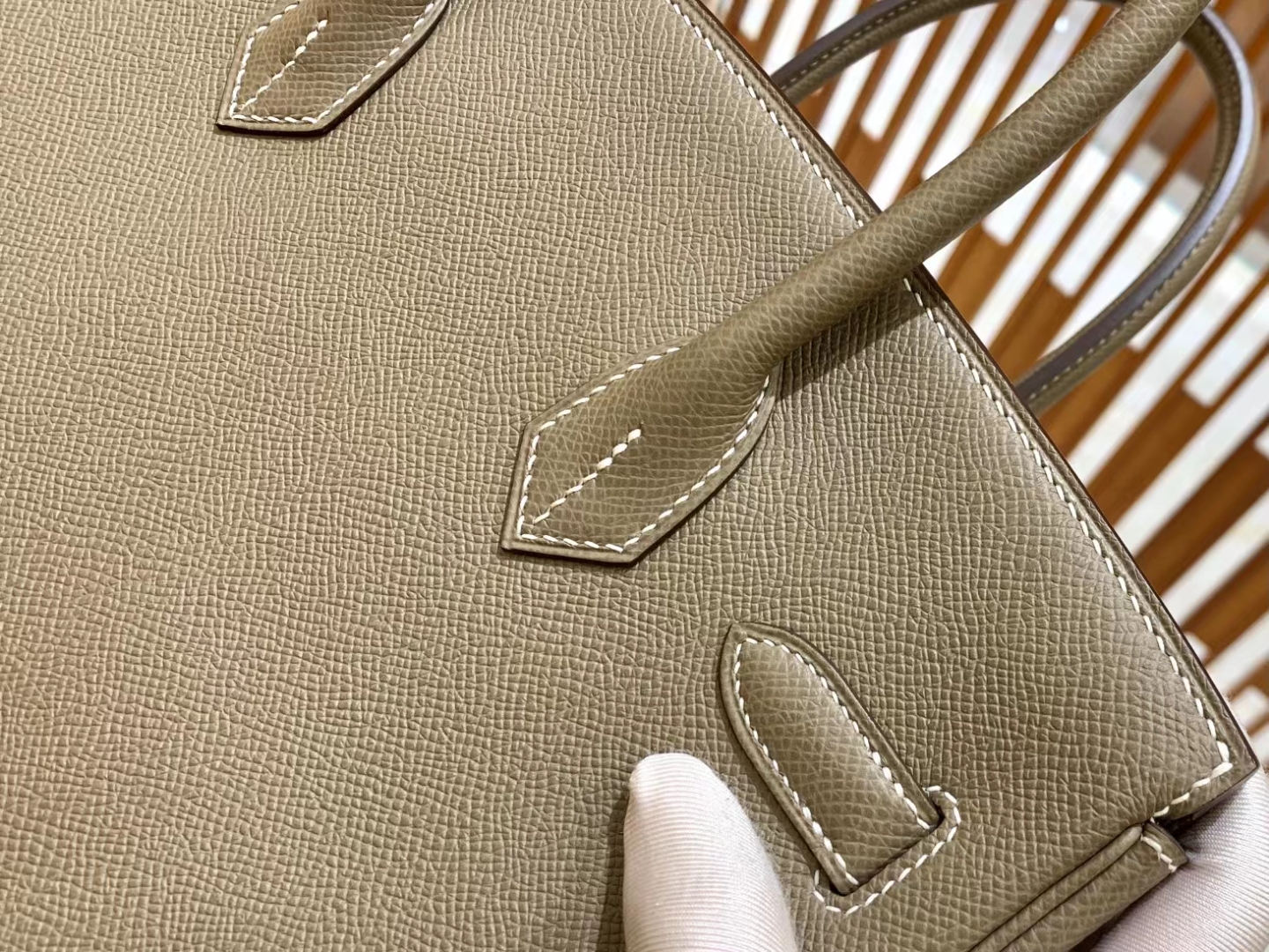 HERMES 爱马仕 Birkin 30CM Epsom M8 Gris Asphalte 沥青灰 进口蜜蜡线 全手工制作